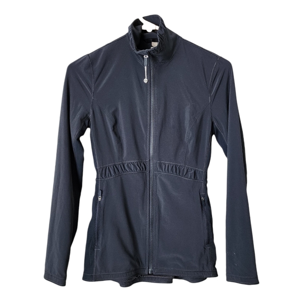 LULULEMON Round‎ Trip full zip jacket in grey size 4